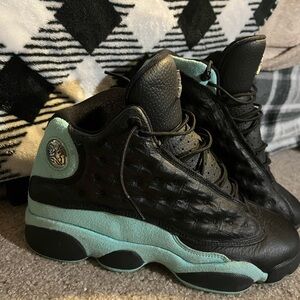 Jordan 13 Retro Black Island Green
